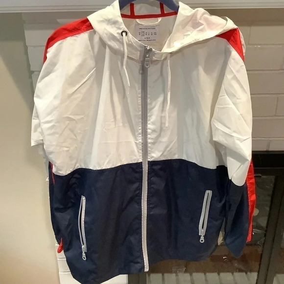 #136. NWT Urban Outfitters 90’s Colorblock Windbreaker Mens Sz Small - Picture 2 of 7